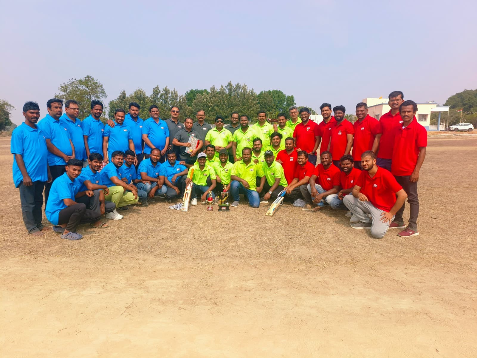 Grip colleagues together at a cricket tournament
