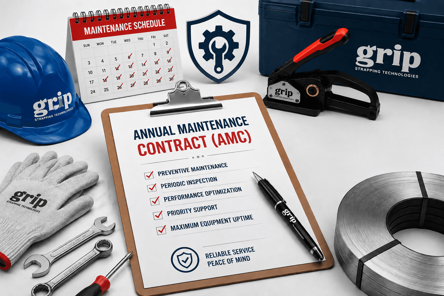 Annual maintenance service for industrial packaging equipment